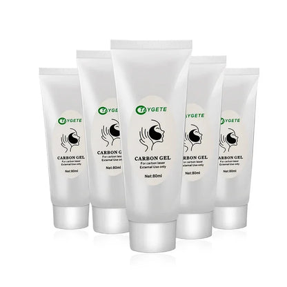 2/5Pcs Black Gel Carbon Mask for ND YAG Laser – Skin Whitening, Deep Cleansing & Facial Rejuvenation Cream