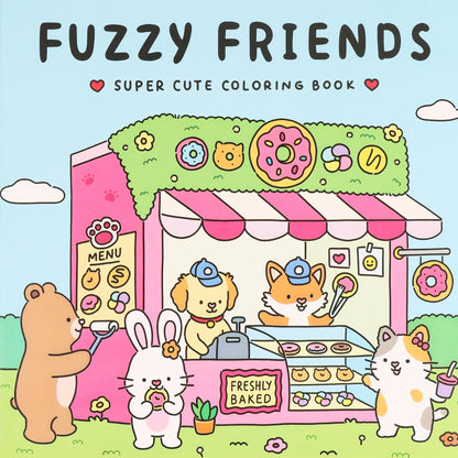 Coloring Books for Adults and Teens, Cute Puppies Cartoon Designs for Relaxation, Cozy Hygge Moment Coloring Fun