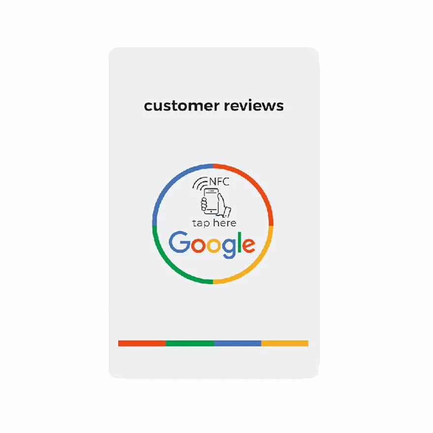 Universal NFC Google Review Cards – Instagram & Facebook Tap-to-URL Social Business Cards for Android & iPhone
