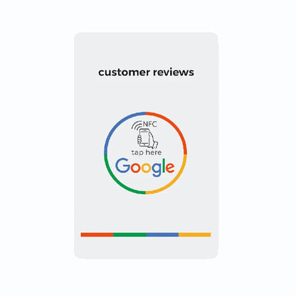 Universal NFC Google Review Cards – Instagram & Facebook Tap-to-URL Social Business Cards for Android & iPhone