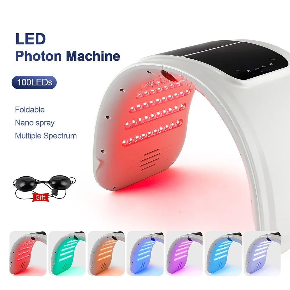 Professional 7-Color PDT LED Mask – Red Light Therapy Facial Device for Skin Rejuvenation, Face Lift & Anti-Wrinkle Treatment