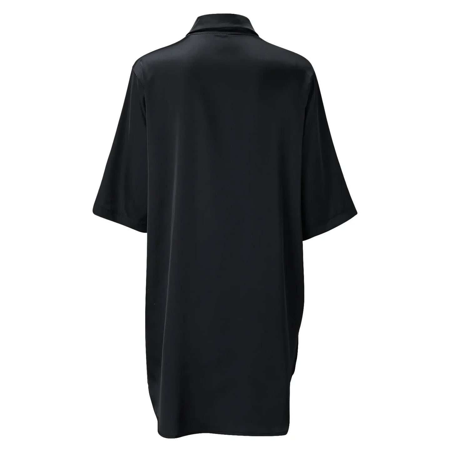 Women’s Silky Soft Long Sleeve Pajamas – Solid Color Sexy Nightshirt, Comfortable Home Sleepwear