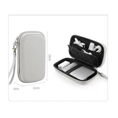 Large Capacity EVA Electronics Organizer - Shockproof Travel Storage Bag for Hard Drive Cable and Tech Accessories