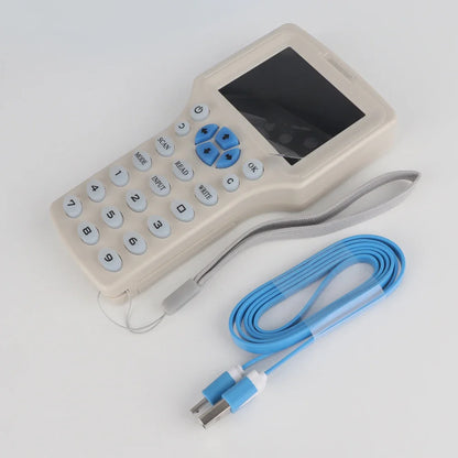 RFID Copier & USB Programmer – 125KHz & 13.56MHz NFC 10-Frequency Card Reader, Duplicator & UID Decoder