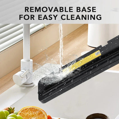 Electric Vacuum Sealer Machine for Food Storage, Touch Button Dry & Wet Mode, Built-in Cutter, Kitchen Vacuum Packaging System