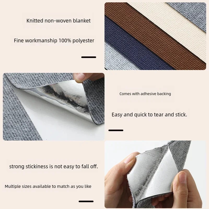 Self-Adhesive Carpet Cat Scratch Board – DIY Wall & Sofa Protection, Anti-Scratch Paws Sharpening for Cats