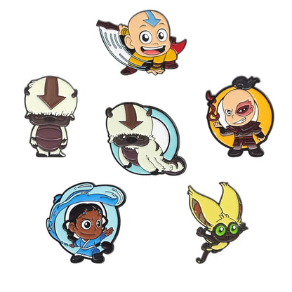 Cartoon Anime Character Enamel Pins – Cute Little Monk Brooches Lapel Badges, Funny Jewelry Gift for Friends