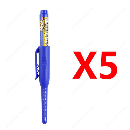 Carpenter Marker Pens — 45mm Long Nib Head, Hole Marker for Woodworking, 100-1PCS White/Black/Blue/Red Hand Tools
