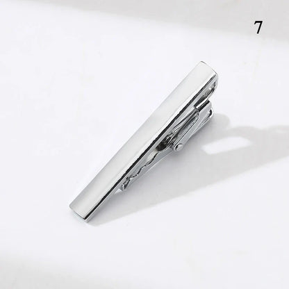 Men’s Fashion Tie Clip Pin - Metal Necktie Bar for Business, Wedding & Party Suit Accessories Gift