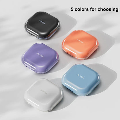 Portable Orthodontic Braces Case – Slim Mouth Guard & Denture Holder with Lid for Teeth Aligners