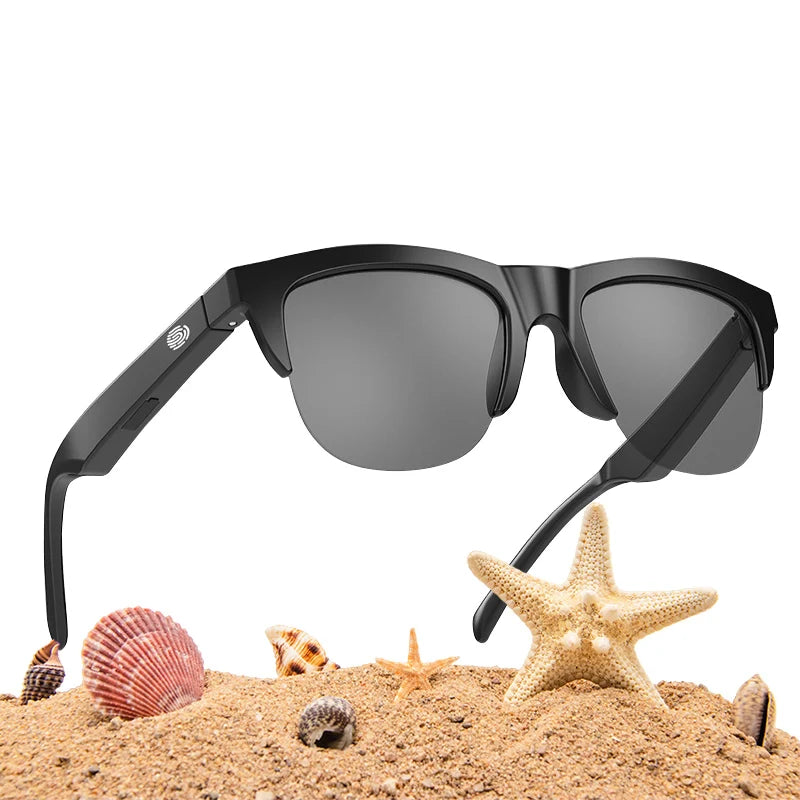 Smart Wireless Bluetooth Glasses – Sunglasses with Built-in Microphone, Speakers, Touch & Voice Assistant for Men & Women