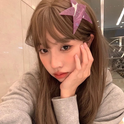 Y2K Star Pentagram Hair Clip – Sparkling Trendy Niche Sweet Cool Spicy Girl Personalized Fashion Hair Accessory