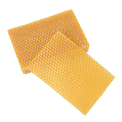 Yellow Honeycomb Foundation Bee Hive Wax Frames: Set of 10 - Premium Beekeeping Equipment for Excellent Hive Management