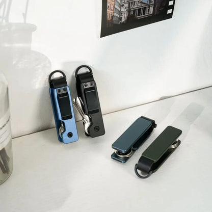 Minimalist Aluminum Key Organizer for Men & Women – Compact Alloy Key Holder & Keychain Gift