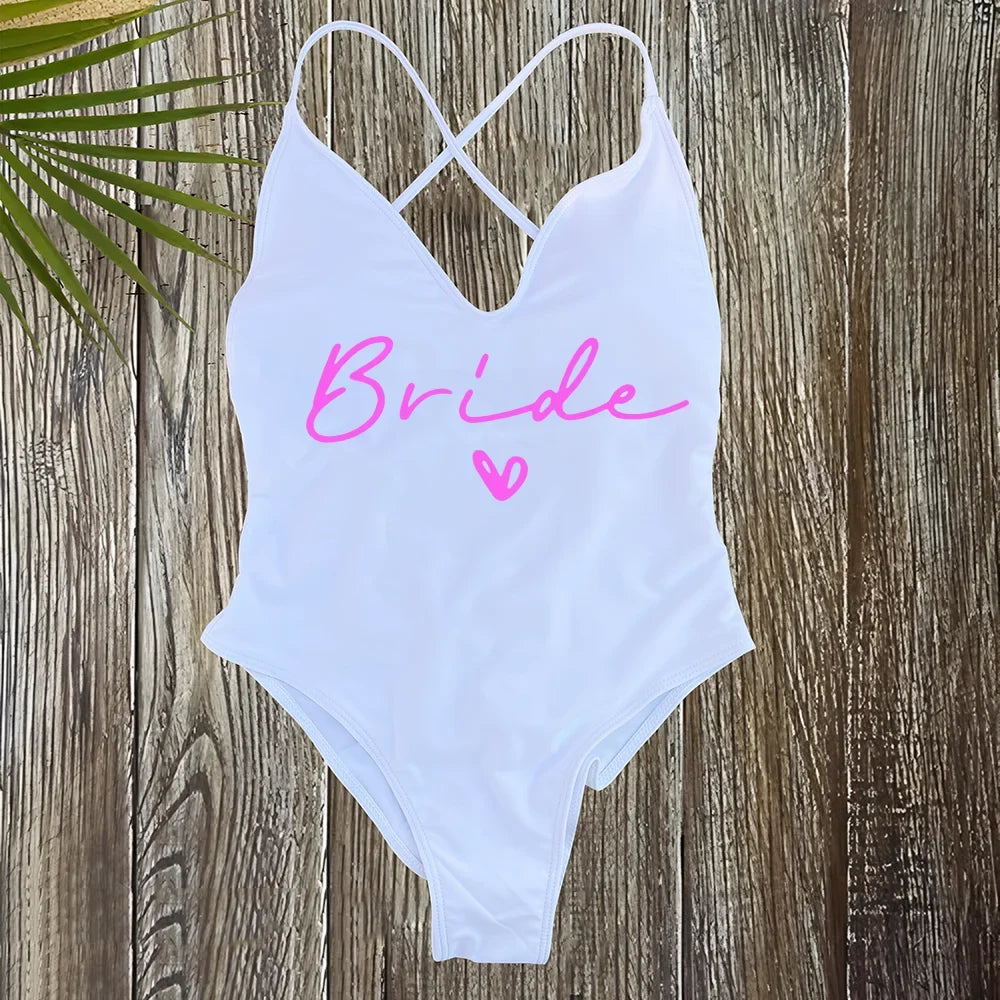 Women's Padded One Piece Swimsuit - Sexy Plus Size Beachwear Bathing Suit for Summer & Bachelorette Parties