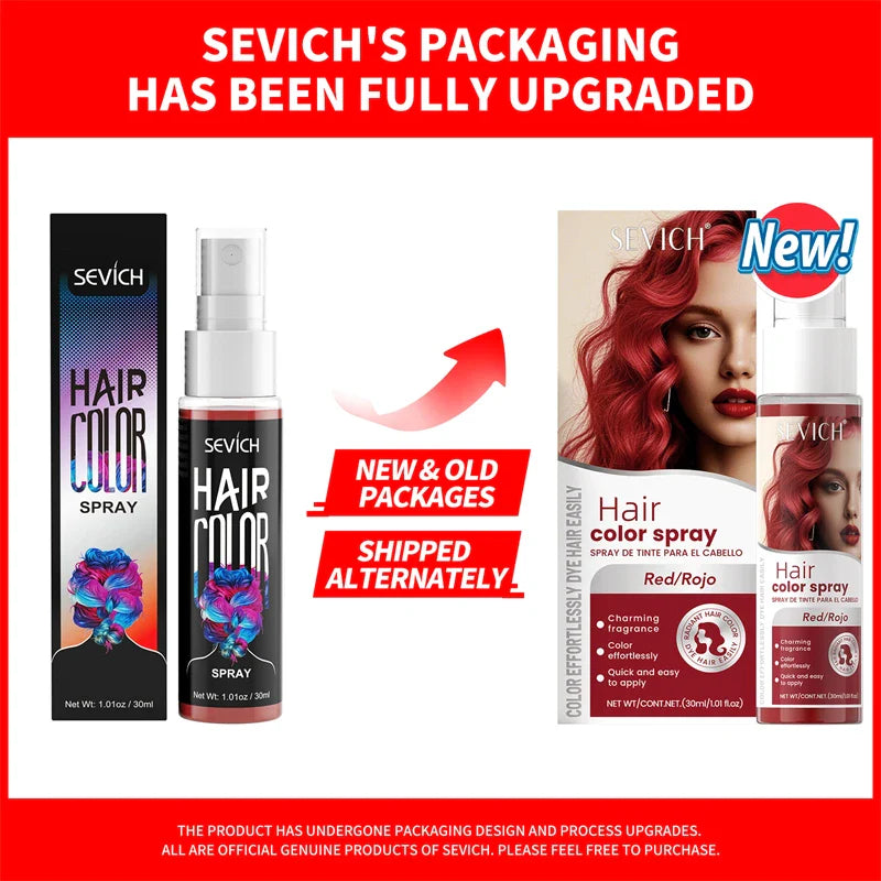 Temporary Hair Color Spray – 30ml DIY Hair Dye for Halloween, Parties & Instant Styling