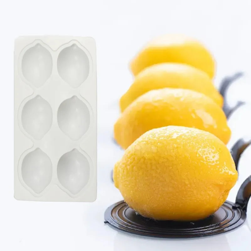 3D Fruit Shape Silicone Cake Mold — French Dessert Baking Tools for Brownies, Mousse & Pastry Decoration