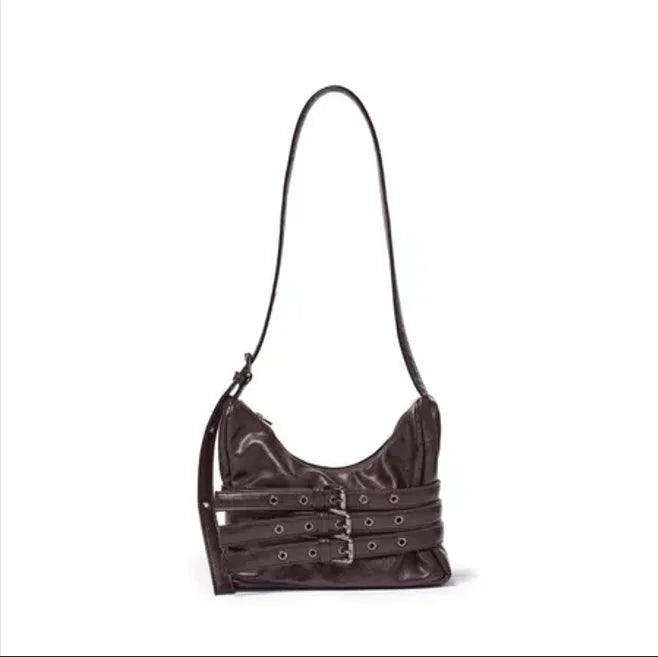 SAMO ONDOH South Korean Shoulder Bag — Hong Eun-Chae & Song Yuqi Inspired Motorcycle Underarm Bag
