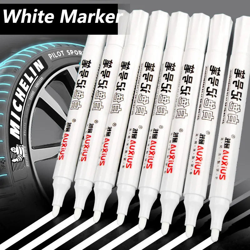 Waterproof White Paint Marker Pens 2.0mm 1/3/5PCS – Oil-Based Fine Tip for DIY Crafts, Sketching & Art