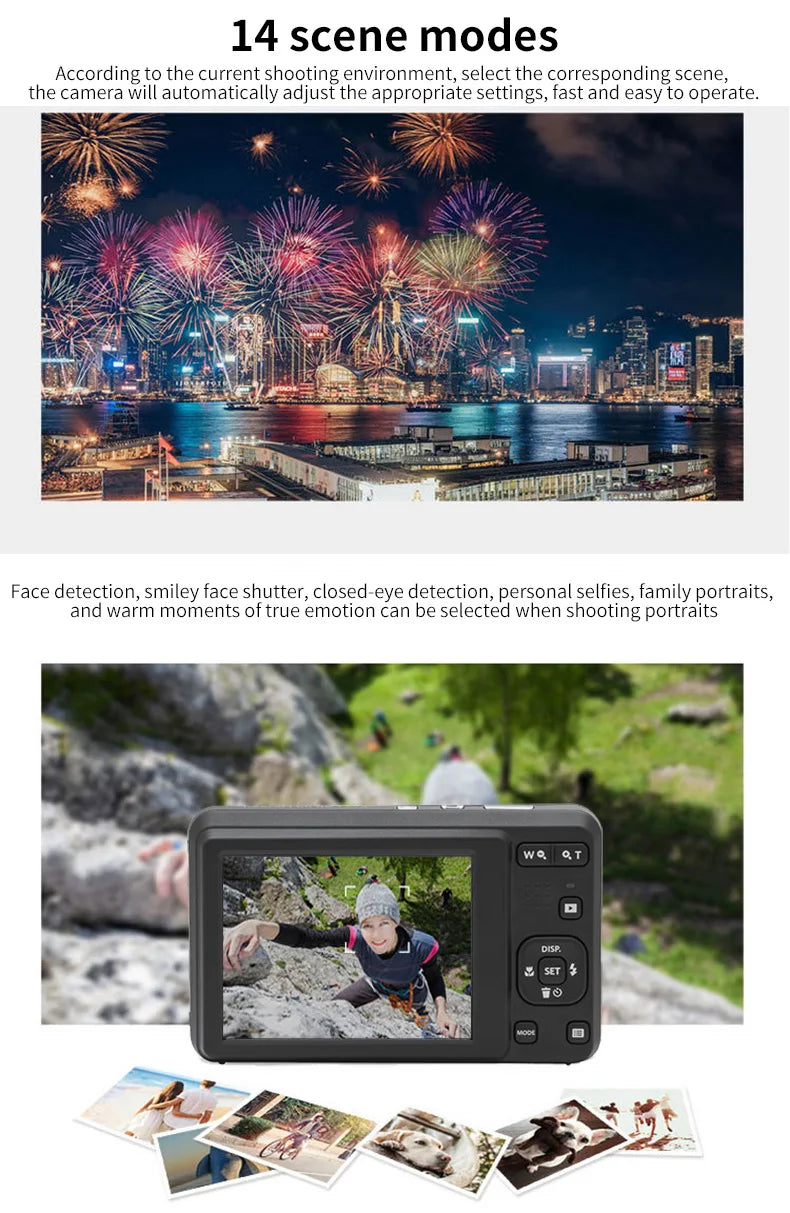 KODAK PIXPRO FZ55-RD 16MP Digital Camera – 5X Optical Zoom, 28mm Wide Angle, 1080P Full HD Video, 2.7" LCD Vlogging Camera