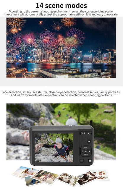 KODAK PIXPRO FZ55-RD 16MP Digital Camera – 5X Optical Zoom, 28mm Wide Angle, 1080P Full HD Video, 2.7" LCD Vlogging Camera