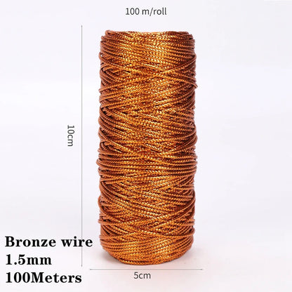 2mm 100M Macrame Cotton Cord – Twine Thread for DIY Crafts, Wall Hangings, Bohemian Wedding & Home Decor