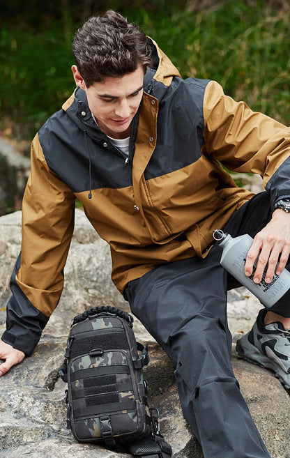 Camping Tactical Chest Bag – MOLLE Sling Backpack for Men, Outdoor Hiking, Cycling & Fishing