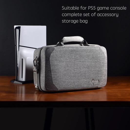 Hard Shell Carrying Case for PS5 – Protective Travel Bag for Console, Base & Accessories