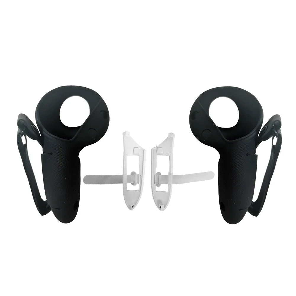 Silicone Protective Controller Case Cover for Meta Quest 3/3S – Battery Replacement Opening & Knuckle Strap, VR Accessory