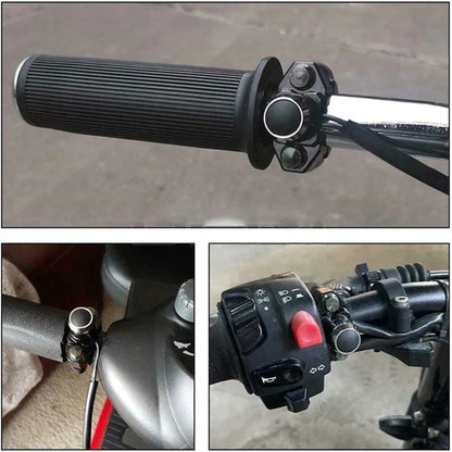 Universal 7/8" Motorcycle Handlebar Switch – Aluminum Alloy Horn, Headlight & Strobe Button