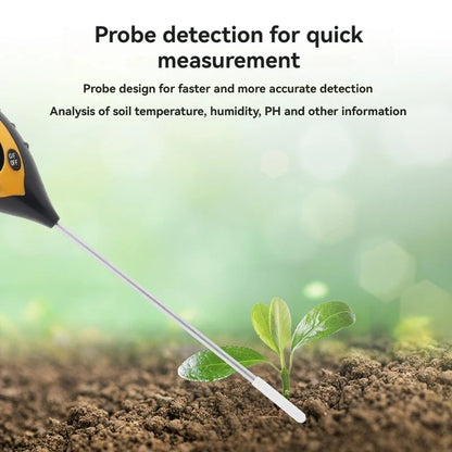 4 in 1 Soil Instrument - Illuminance, pH, Temperature & Humidity Test Detector with Digital Display and Backlight