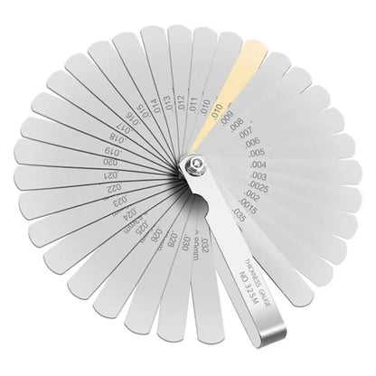 32PCS Stainless Steel Feeler Gauge Set – Portable Durable Gap Gauge with Multiple Specifications for Precision Measurement