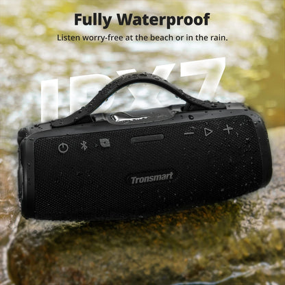 Tronsmart Mirtune S100 50W Bluetooth Speaker – IPX7 Waterproof, APP Control, Built-in Powerbank & Retractable Handle