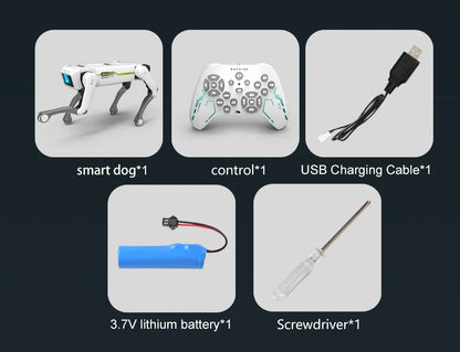 Teeggi Electric RC Intelligent Robot Dog – Multifunctional Bionic Smart Mechanical Dog with Turret, Educational Toy Gift