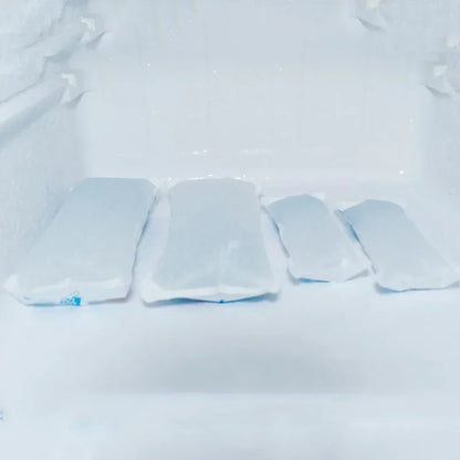 5PCS Reusable Gel Ice Bags — Automatic Water Absorption Insulated Ice Packs for Pain Relief, Cold Compress & Food Cooling