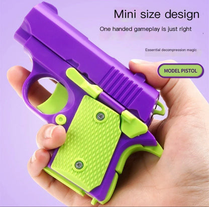 Mini 1911 Gravity Fidget Gun – ABS Plastic 3D Printed Stress Relief Toy for Boys and Kids Gift