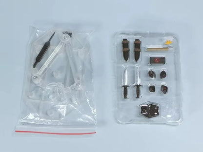 AMAZING YAMAGUCHI Deadpool & Wolverine 2.0 Action Figure – Grey Mutants Joint Movable KAIYODO Model Toy for Kids & Collectors