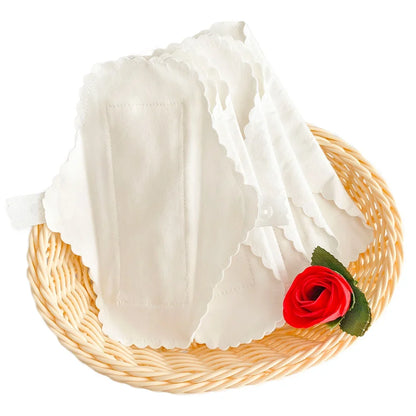 3-Piece Washable Cotton Panty Liners - Soft Reusable Feminine Hygiene Pads for Daily Comfort