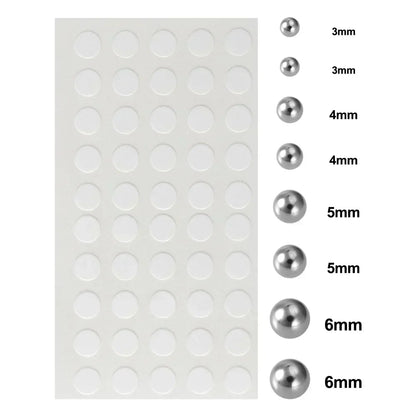 180pcs Non-Piercing Fake Nose Lip Stickers - Disposable Faux Piercing Jewelry for Nose, Lip, Belly & Eyebrow Style