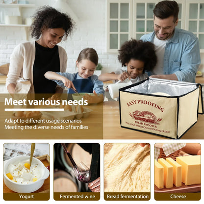 Versatile Dough Proofer with Heater – Temperature-Controlled, Collapsible Dough Proofing Box with Timer for Bread Making