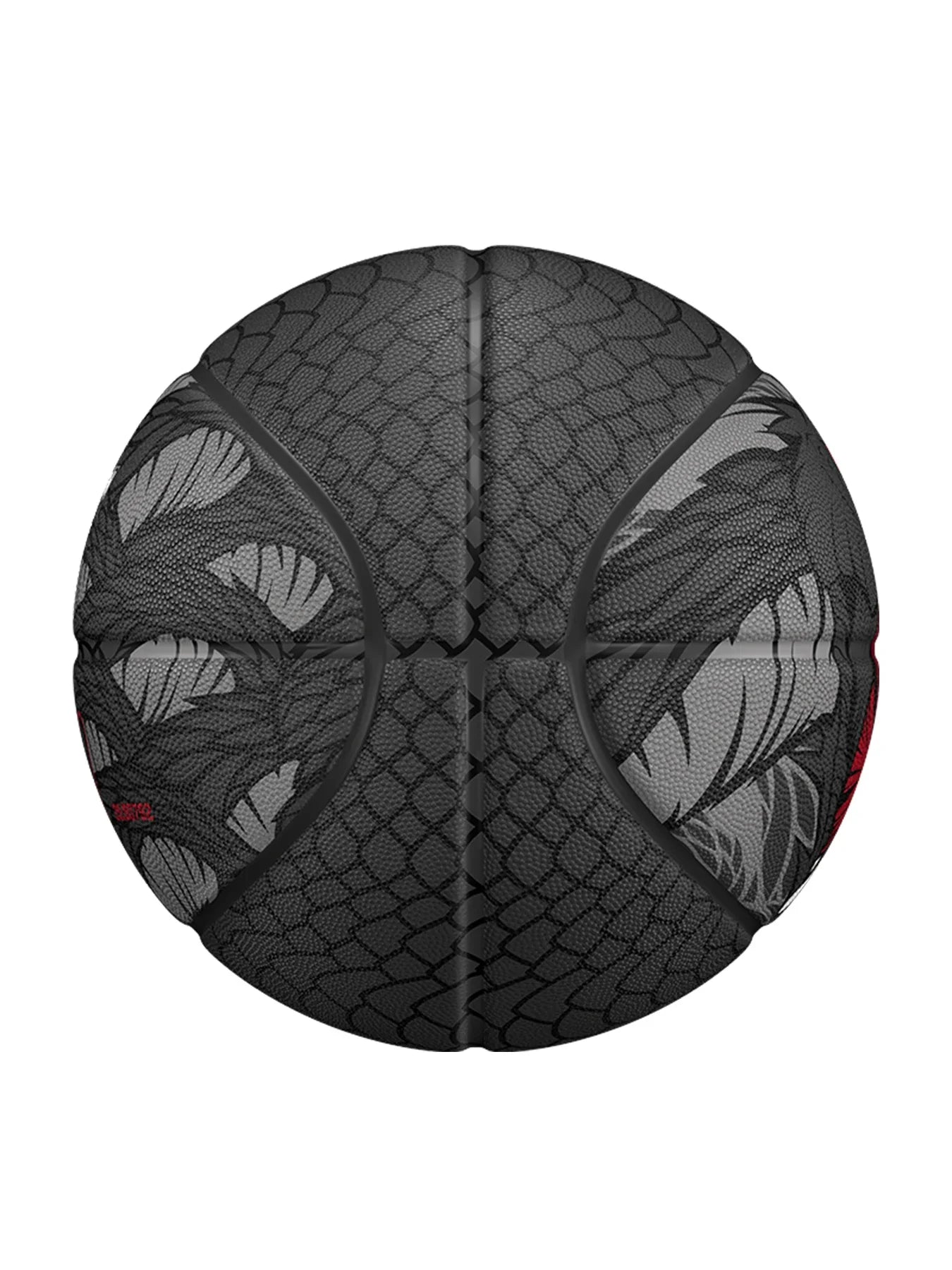 Black Size 7 Dendroaspis Polylepis Basketball – Official Outdoor Training Ball with Pump & Needle