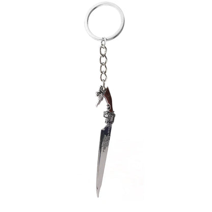 Final Fantasy Sword Pendant Keychain – Mini Remastered Game Key Ring for Car, Backpack & Cosplay Jewelry Accessories Gift