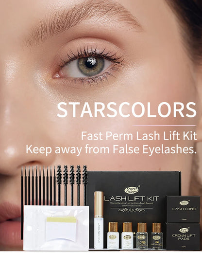 Quick Lash Lift Kit - 5-8 Minute Eyelash Perm Curling Treatment Tool for Salon, Lash Enhancement & Eye Makeup Styling