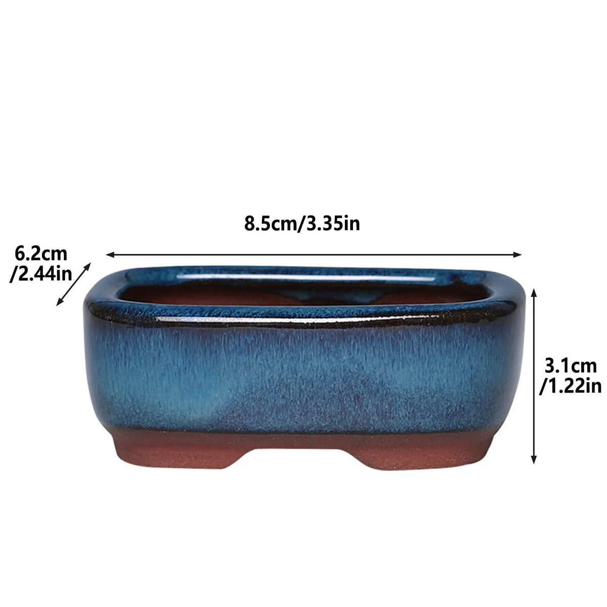 Ceramic Flower Pot with Drainage Hole - Lily Style Succulent & Orchid Planter for Home and Garden