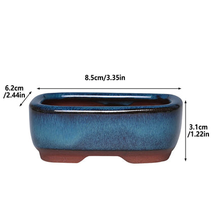 Ceramic Flower Pot with Drainage Hole - Lily Style Succulent & Orchid Planter for Home and Garden