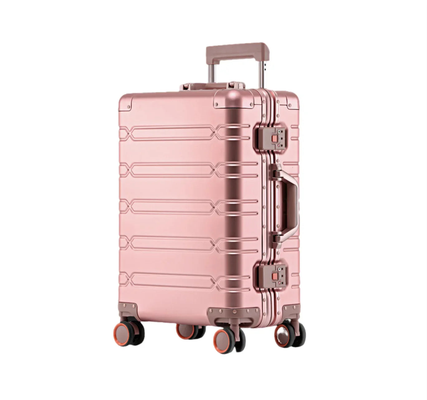 2024 Large Capacity Luggage Sets - Durable Aluminum Suitcase for Women - Carry-On Boarding Travel Options 20/24/29 Inch