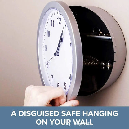 Secret Wall Clock with Hidden Compartment – Safe Box for Cash, Jewelry & Valuables (Home/Office Decoration)