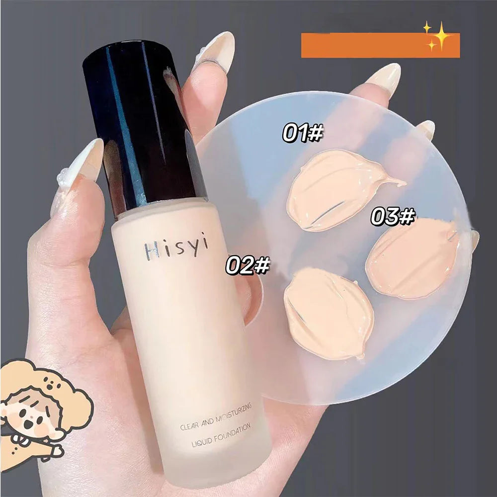 Natural Liquid Foundation – Flawless Coverage, Lightweight & Transparent Concealer for Smooth Skin