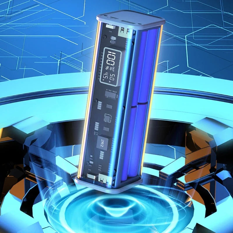 Professional 22.5W DIY Battery Charger Case – PD Fast Charging Box for 8PCS 18650 Polymer 20000mAh Battery