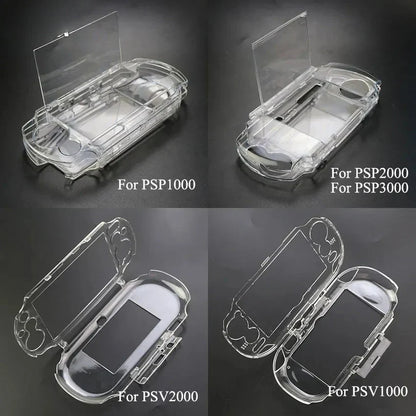 Clear Hard Carry Case for PSP 1000 2000 3000 – Transparent Protective Crystal Shell Cover for PSV 1000 2000